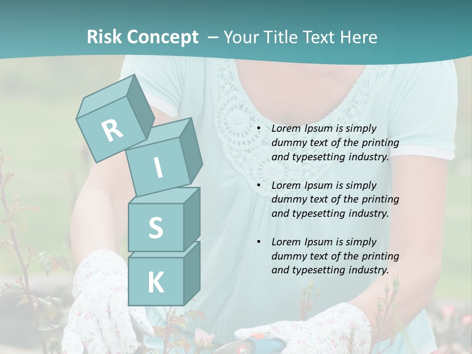 Female People Smiling PowerPoint Template