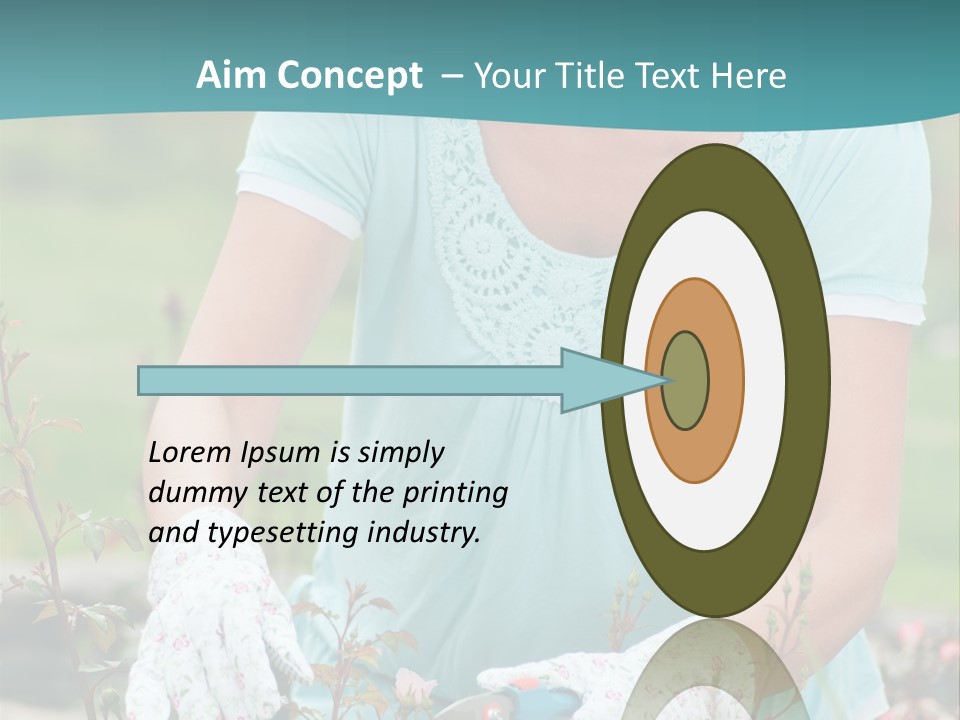 Female People Smiling PowerPoint Template