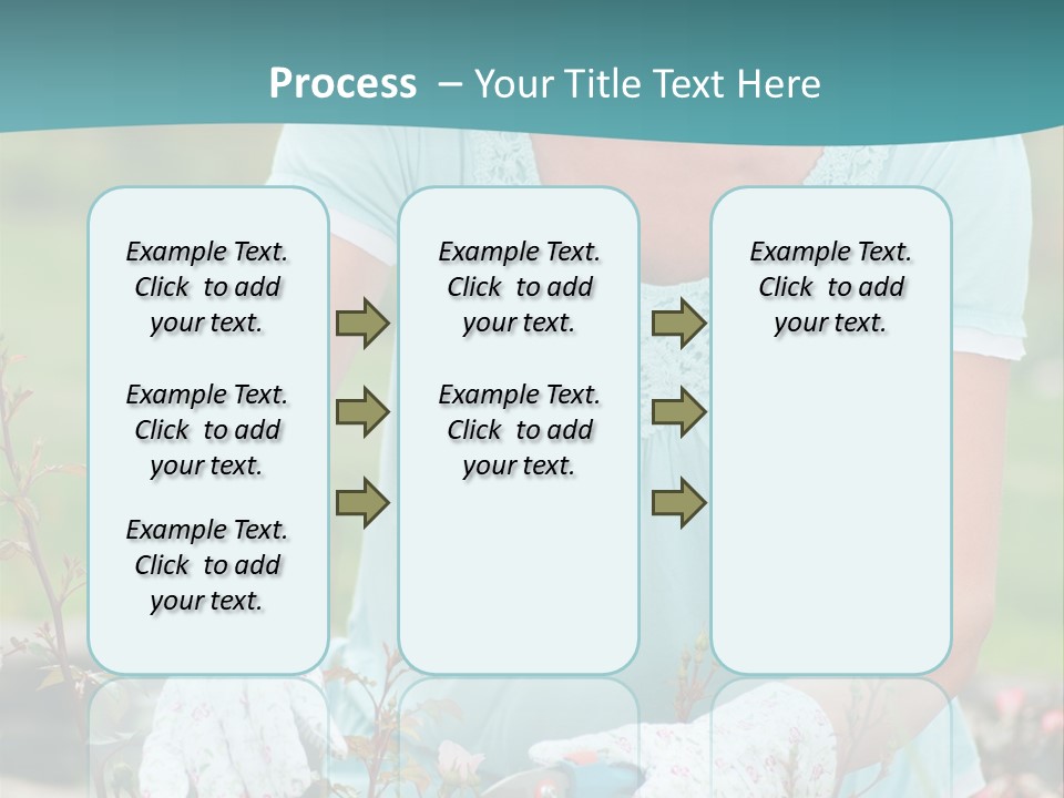 Female People Smiling PowerPoint Template