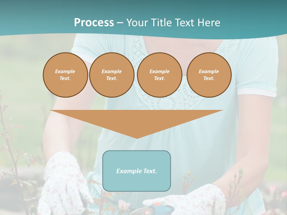 Female People Smiling PowerPoint Template