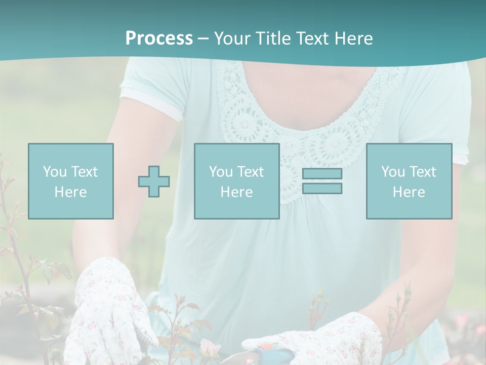 Female People Smiling PowerPoint Template