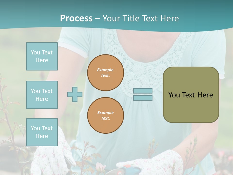 Female People Smiling PowerPoint Template