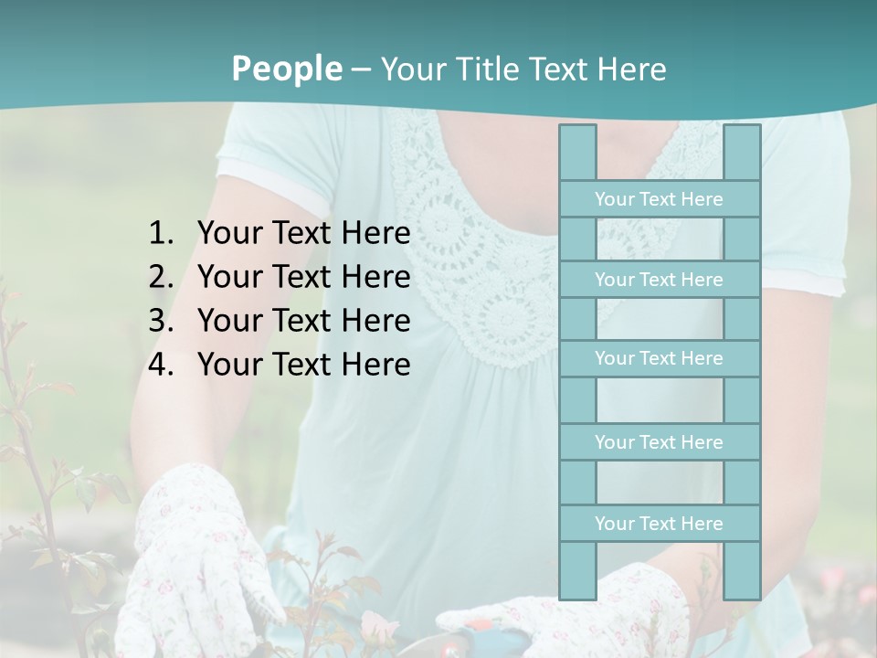 Female People Smiling PowerPoint Template