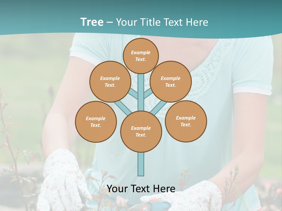 Female People Smiling PowerPoint Template