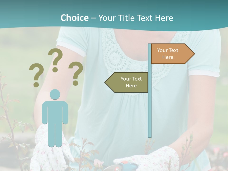 Female People Smiling PowerPoint Template