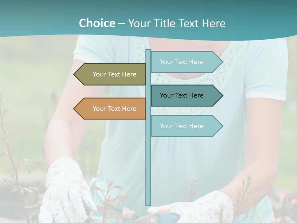 Female People Smiling PowerPoint Template