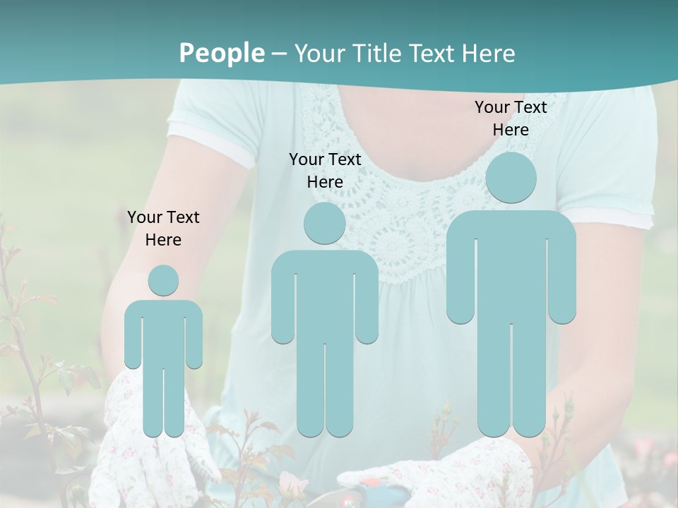 Female People Smiling PowerPoint Template