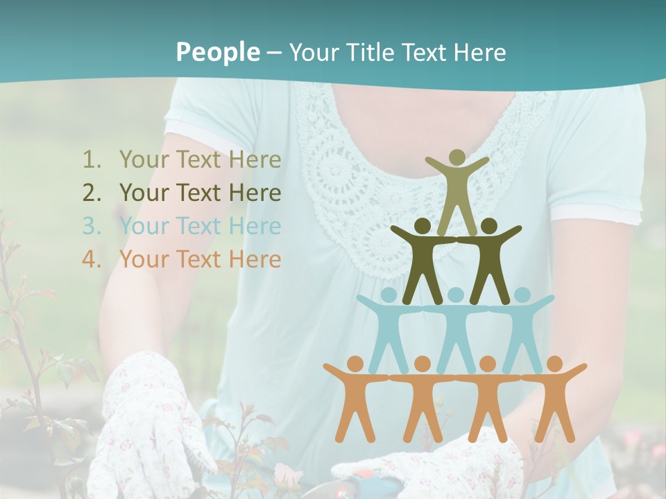 Female People Smiling PowerPoint Template