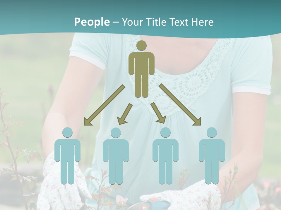 Female People Smiling PowerPoint Template