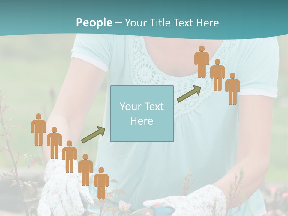 Female People Smiling PowerPoint Template