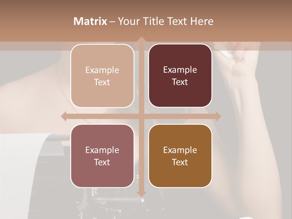 Writer  Girl PowerPoint Template