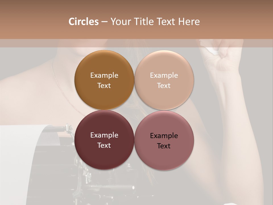 Writer  Girl PowerPoint Template