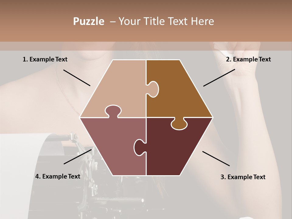 Writer  Girl PowerPoint Template