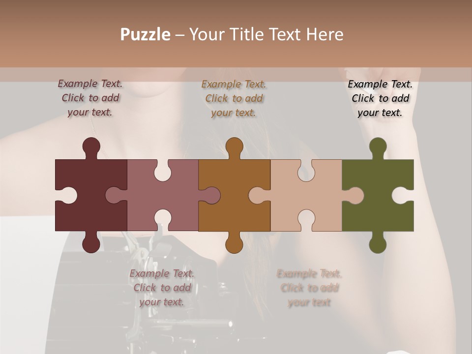 Writer  Girl PowerPoint Template