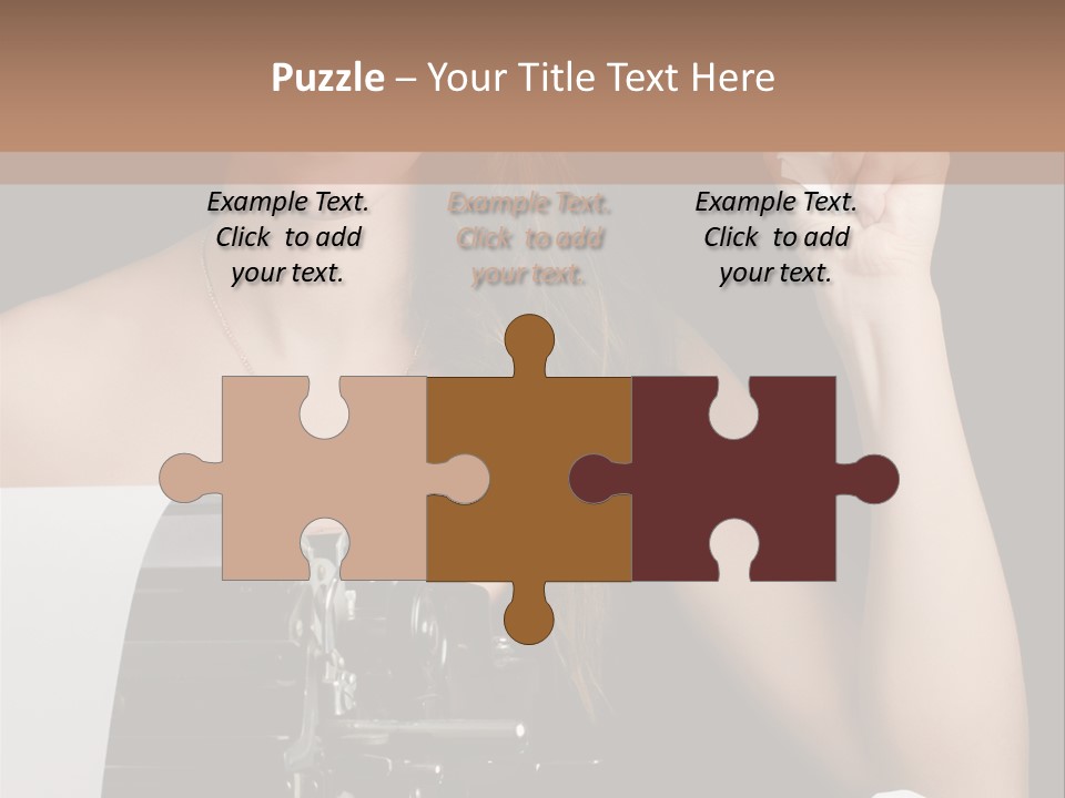 Writer  Girl PowerPoint Template