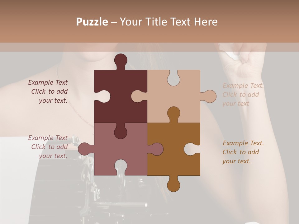 Writer  Girl PowerPoint Template