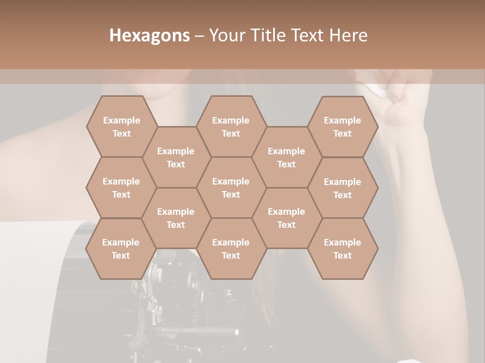 Writer  Girl PowerPoint Template