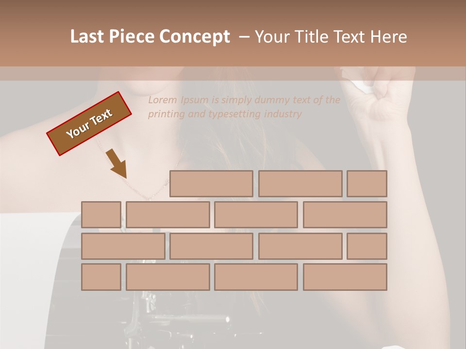 Writer  Girl PowerPoint Template