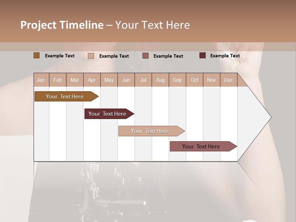 Writer  Girl PowerPoint Template