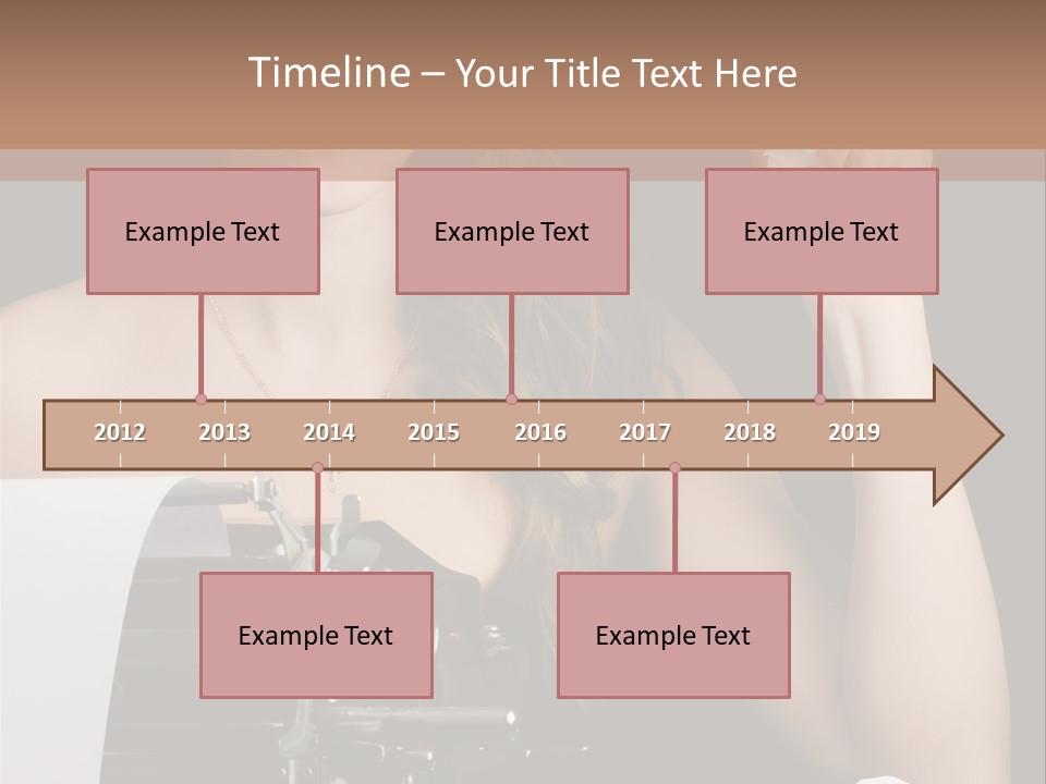 Writer  Girl PowerPoint Template