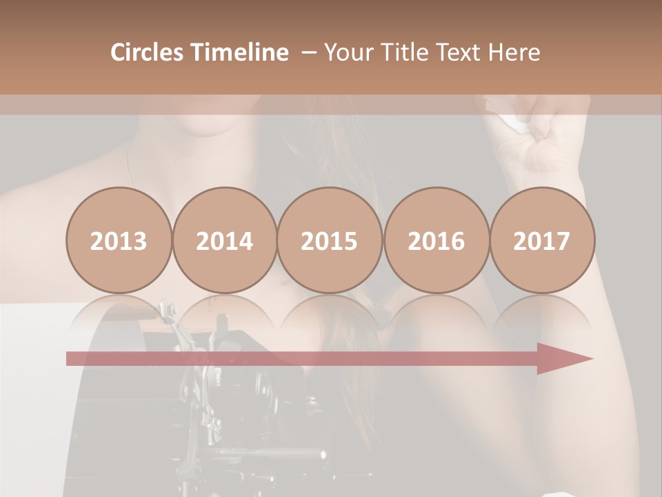 Writer  Girl PowerPoint Template