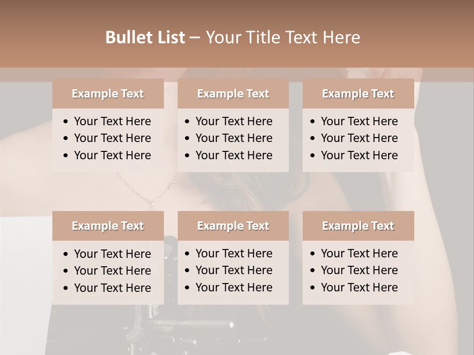 Writer  Girl PowerPoint Template