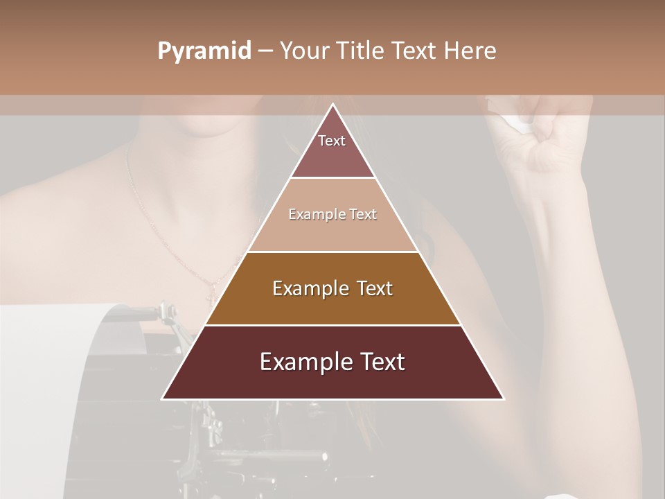 Writer  Girl PowerPoint Template