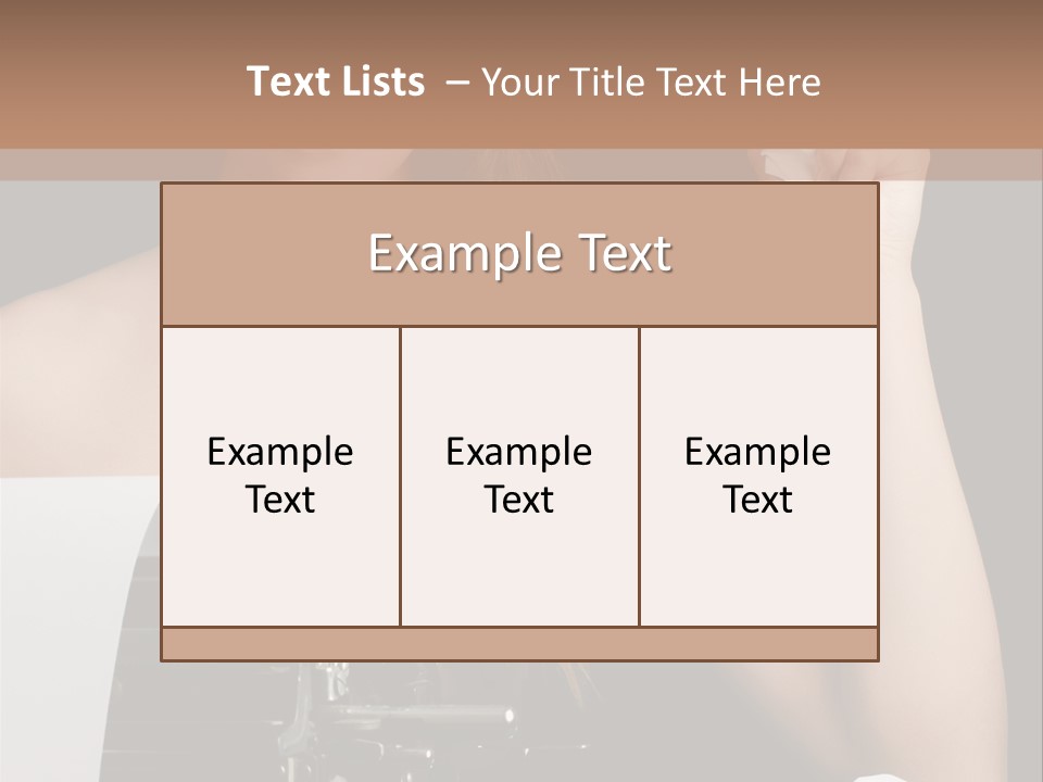Writer  Girl PowerPoint Template