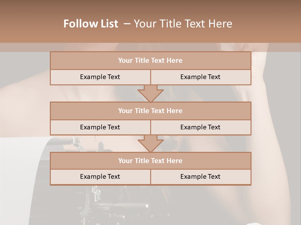 Writer  Girl PowerPoint Template