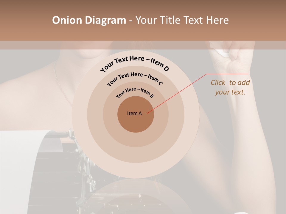 Writer  Girl PowerPoint Template