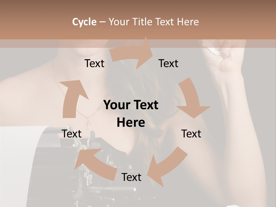 Writer  Girl PowerPoint Template