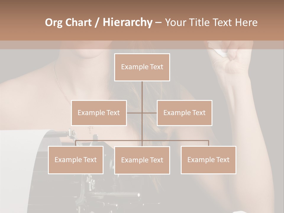 Writer  Girl PowerPoint Template