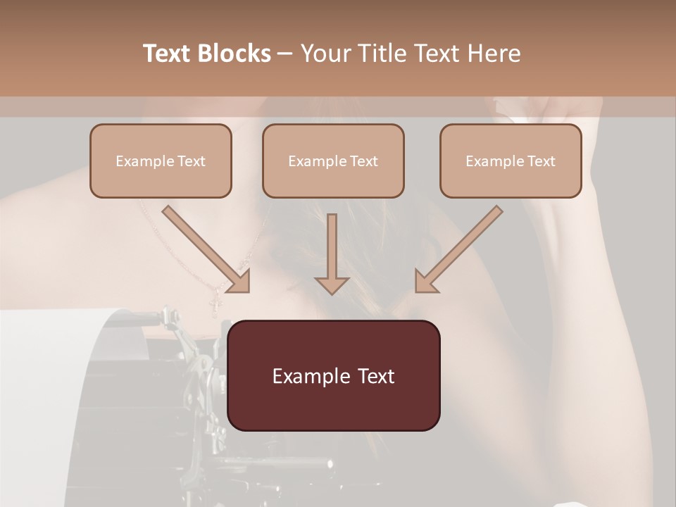 Writer  Girl PowerPoint Template