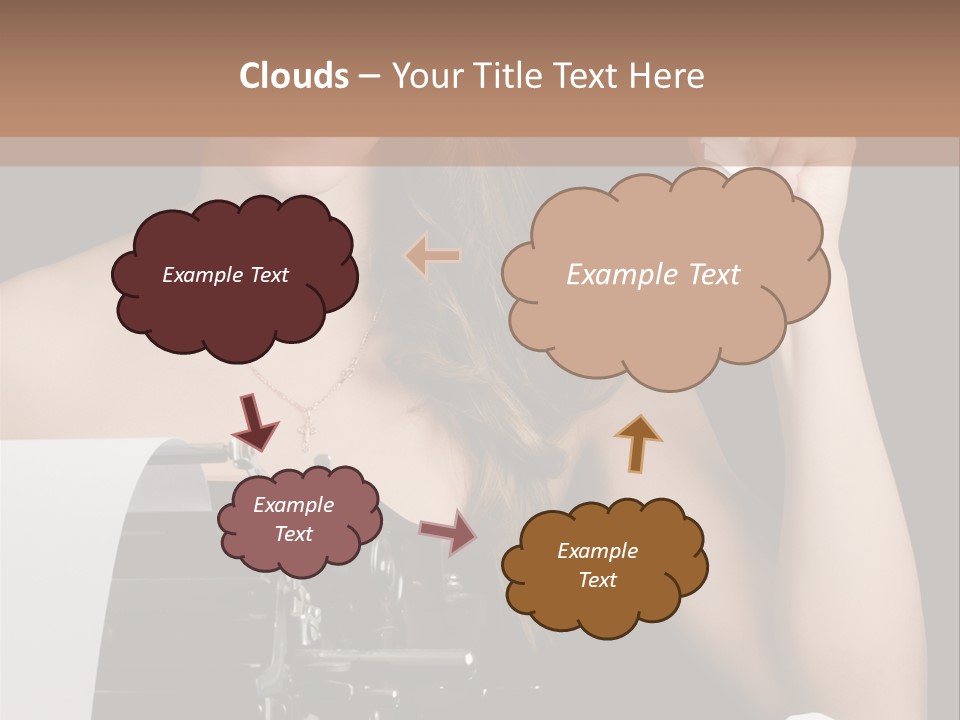 Writer  Girl PowerPoint Template