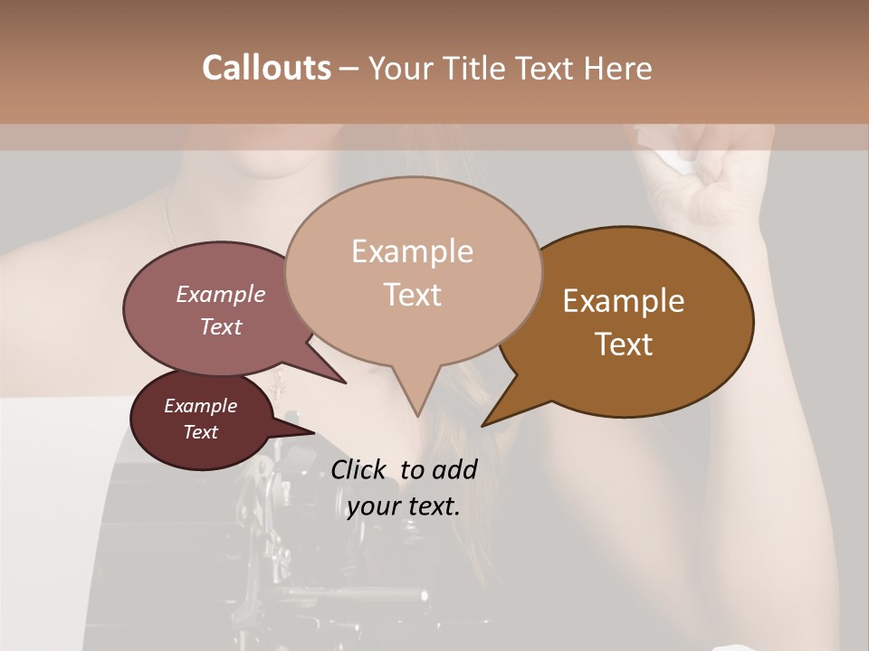 Writer  Girl PowerPoint Template