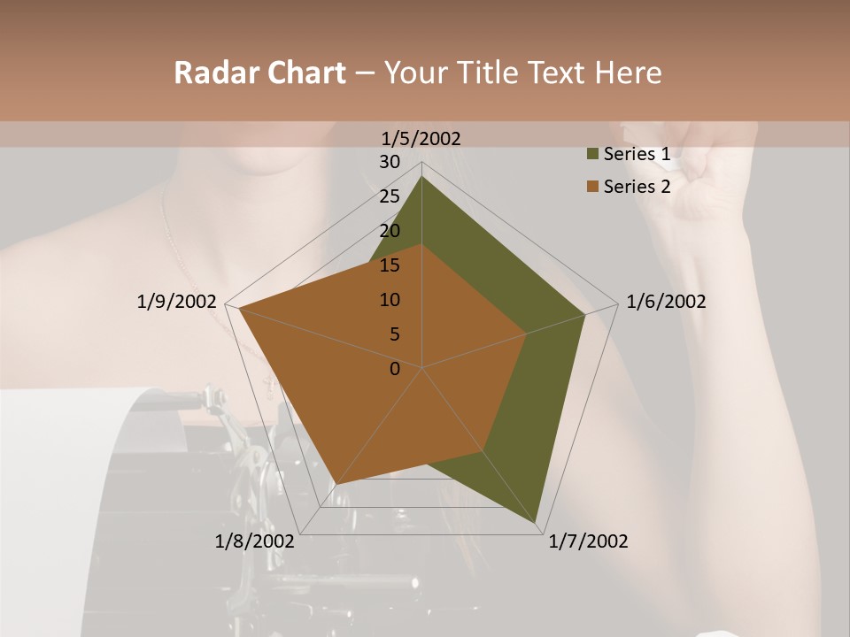 Writer  Girl PowerPoint Template