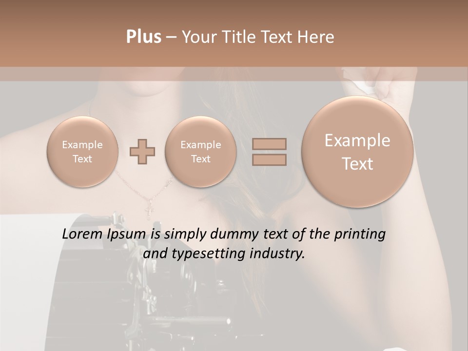 Writer  Girl PowerPoint Template