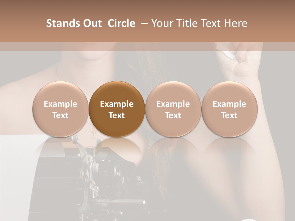 Writer  Girl PowerPoint Template