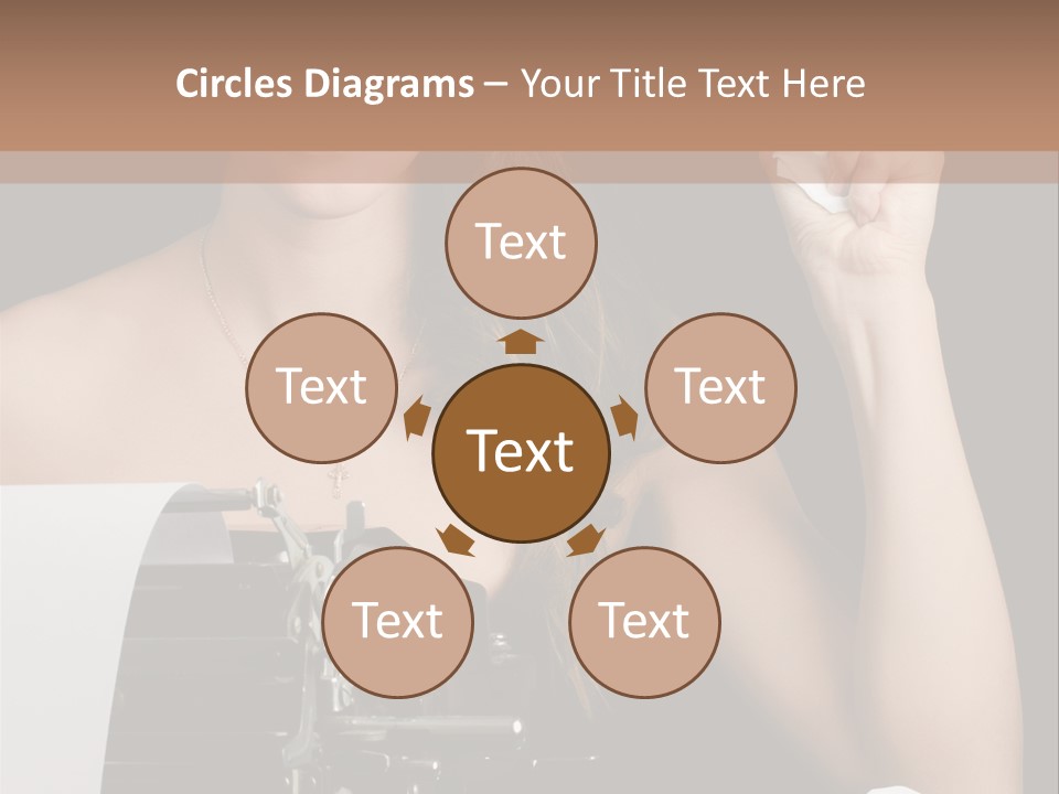 Writer  Girl PowerPoint Template