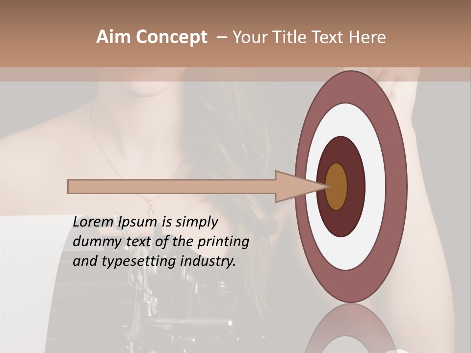 Writer  Girl PowerPoint Template