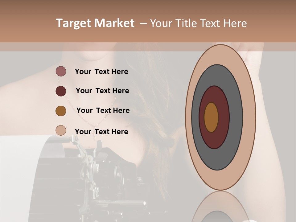 Writer  Girl PowerPoint Template