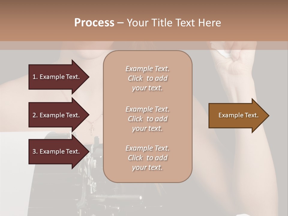 Writer  Girl PowerPoint Template