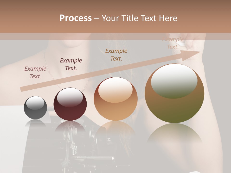 Writer  Girl PowerPoint Template