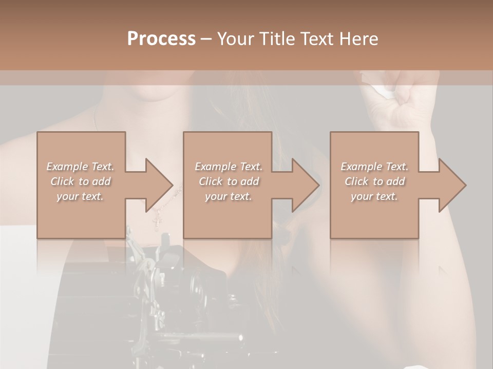 Writer  Girl PowerPoint Template