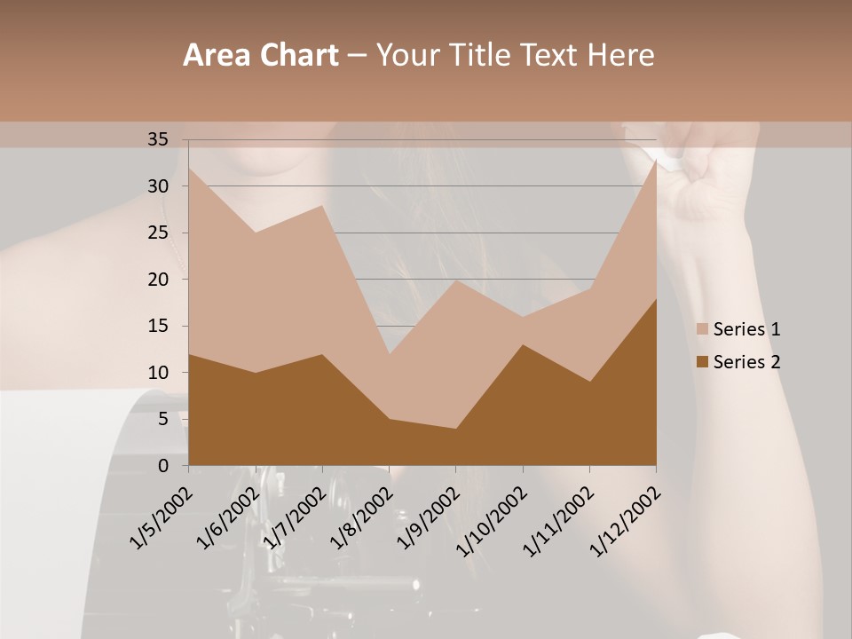 Writer  Girl PowerPoint Template