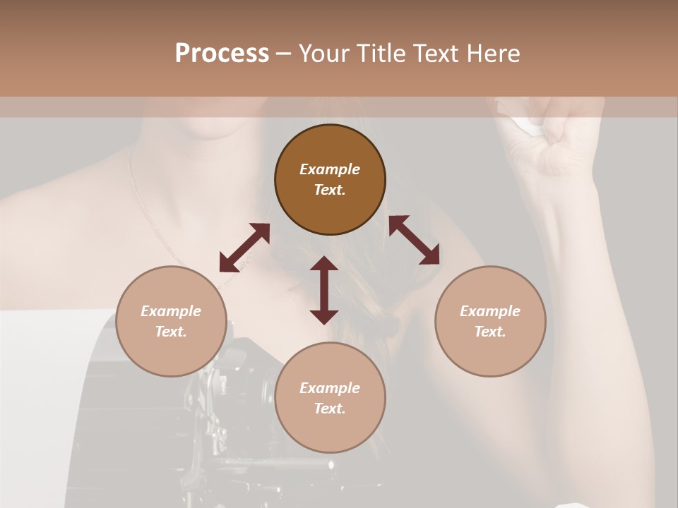 Writer  Girl PowerPoint Template