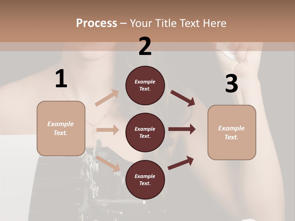 Writer  Girl PowerPoint Template