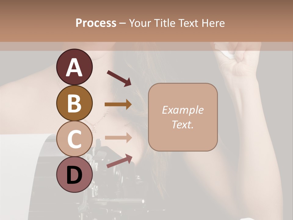 Writer  Girl PowerPoint Template