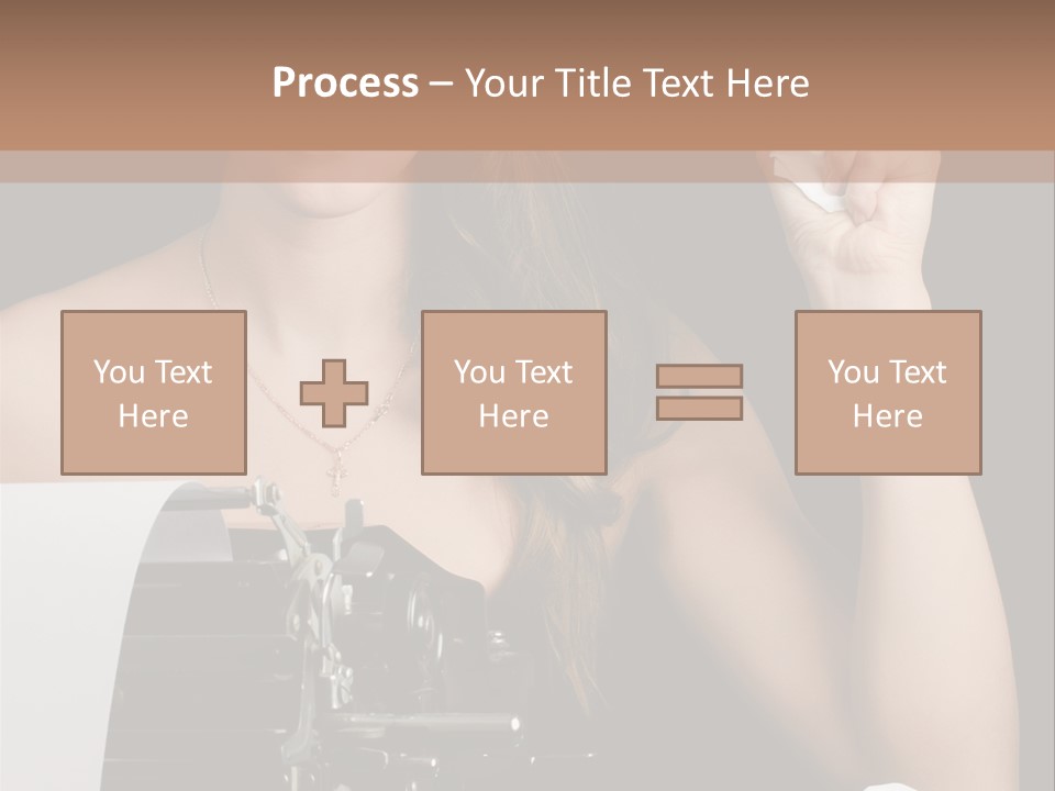 Writer  Girl PowerPoint Template