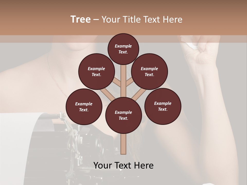 Writer  Girl PowerPoint Template